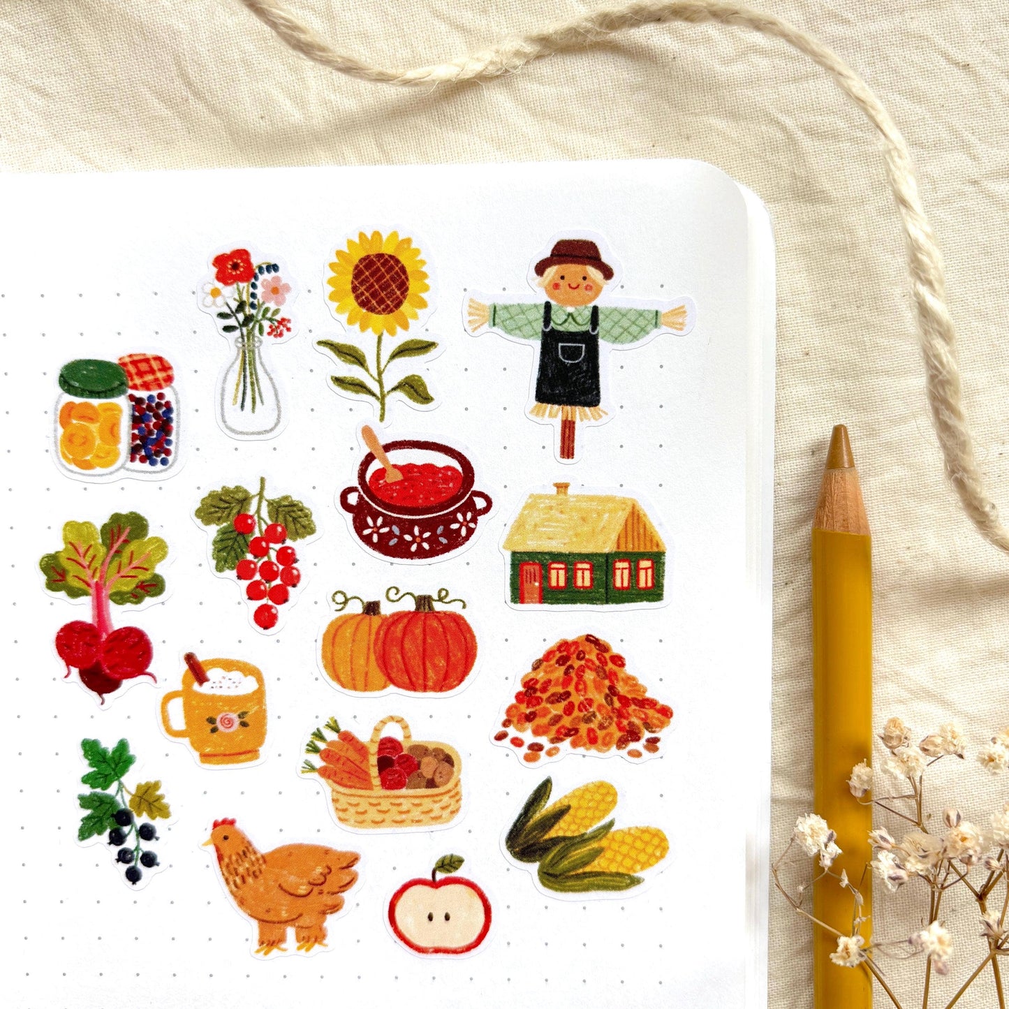 Decorative stickers | Och Monika | Harvest Time