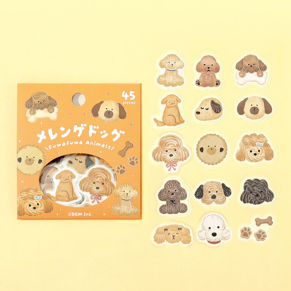 Flake Stickers | BGM | Meringue Dog - BGM - millenotes