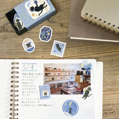 Flake stickers japonais | Contes | Chat - NB Co Ltd - millenotes