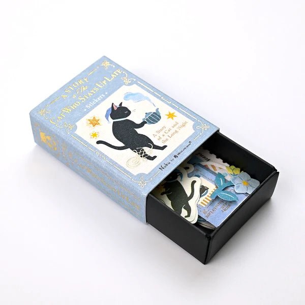 Flake stickers japonais | Contes | Chat - NB Co Ltd - millenotes