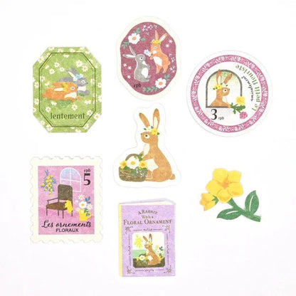 Flake stickers japonais | Contes | Lapin - NB Co Ltd - millenotes