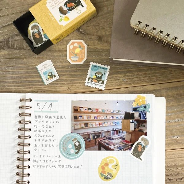 Flake stickers japonais | Contes | Loutre - NB Co Ltd - millenotes