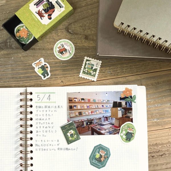 Flake stickers japonais | Contes | Panda - NB Co Ltd - millenotes