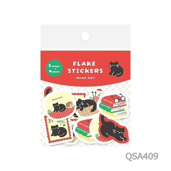 Flake stickers japonais | FURUKAWASHIKO | Maison et Chat - FURUKAWASHIKO - millenotes
