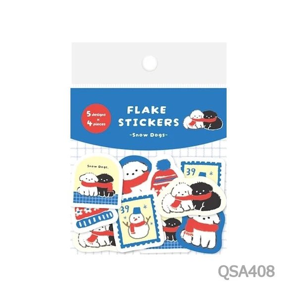 Flake stickers japonais | FURUKAWASHIKO | Neige et Chien - FURUKAWASHIKO - millenotes