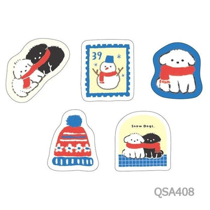 Flake stickers japonais | FURUKAWASHIKO | Neige et Chien - FURUKAWASHIKO - millenotes