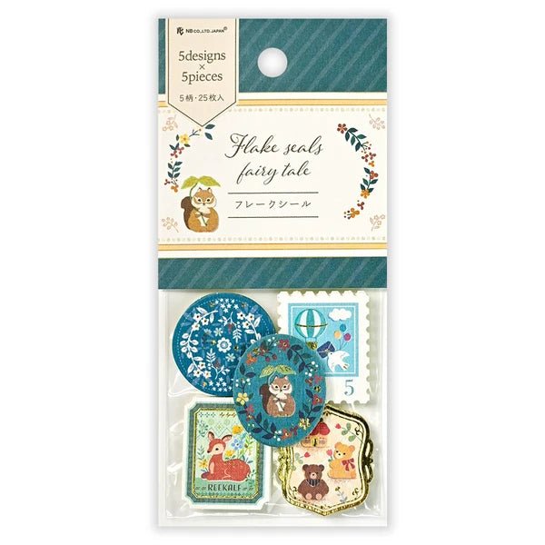 Flake stickers japonais | Timbres Contes de Fées - NB Co Ltd - millenotes
