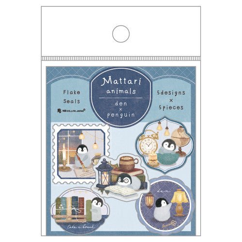 Flake stickers | Mattari Animals | Adorable Pingouin - NB Co Ltd - millenotes