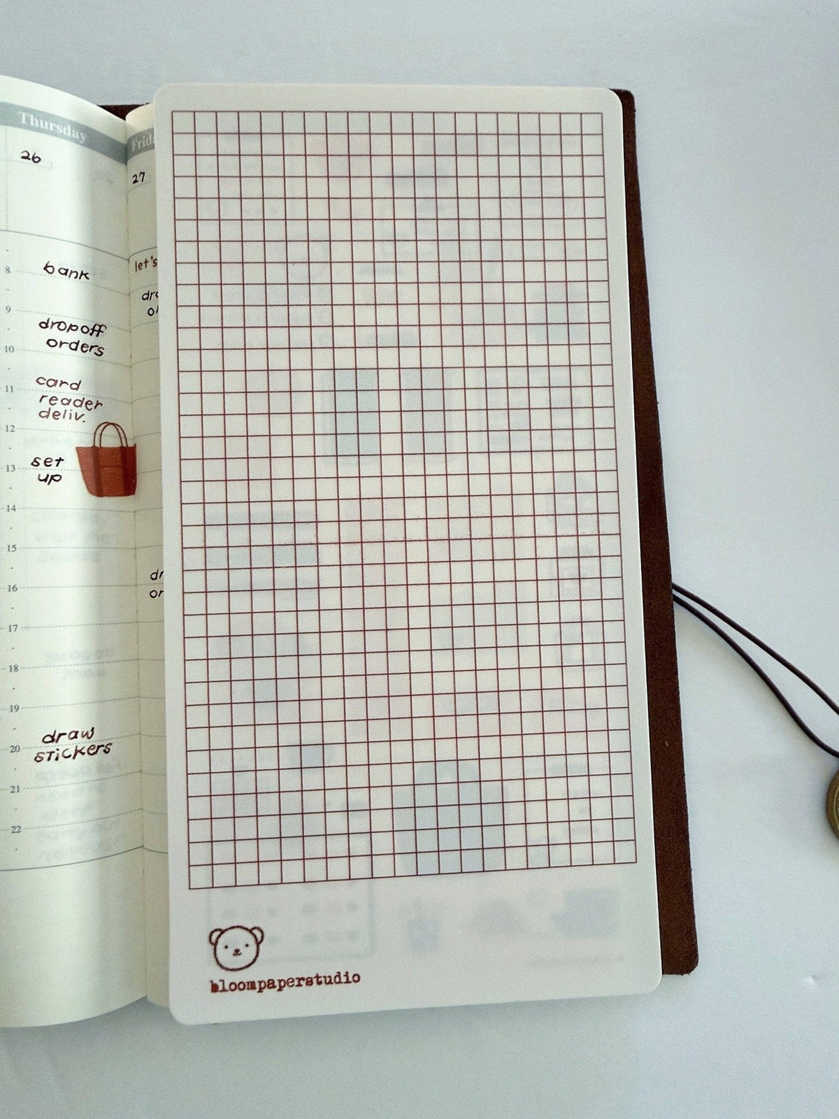 Guide-lignes | Bloom Paper Studio | Teddy's Brain Dump & Supplies - Bloom Paper Studio - millenotes