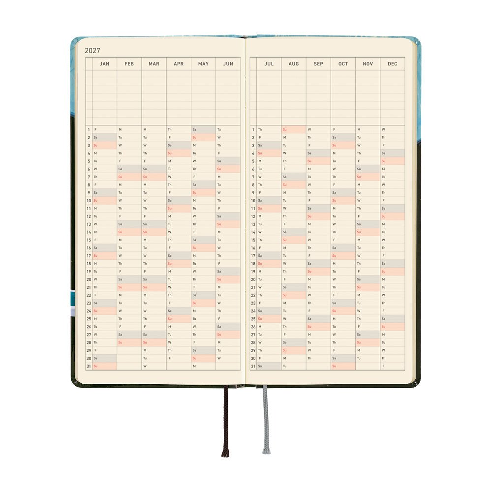 Hobonichi 2027 Weeks | Hiroko Kubota: Meteor Shower - Hobonichi Techo - millenotes