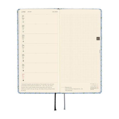 Hobonichi 2027 Weeks | Shirt Fabric: Graph Plaid - Hobonichi Techo - millenotes