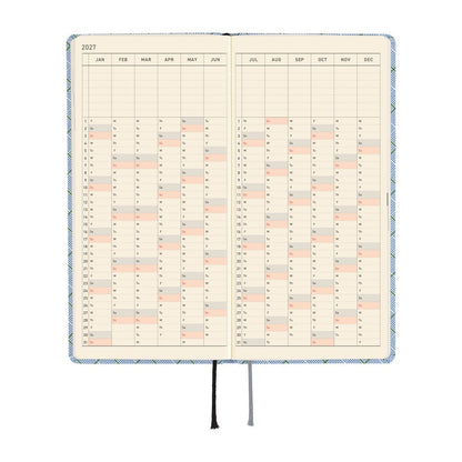 Hobonichi 2027 Weeks | Shirt Fabric: Graph Plaid - Hobonichi Techo - millenotes