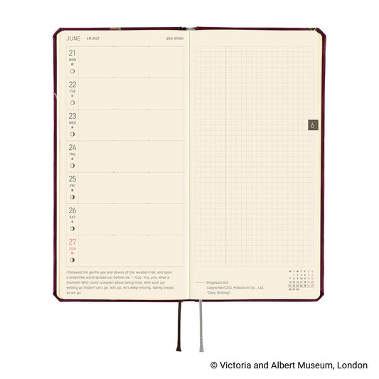 Hobonichi 2027 Weeks | V&A Series: Welcome to the V&A - Hobonichi Techo - millenotes
