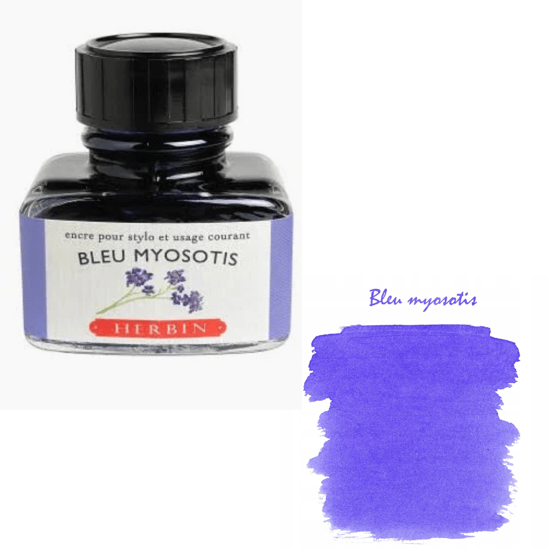 Jacques HERBIN Encre d'écriture | Bleu myosotis - 30ml - Jacques Herbin - millenotes