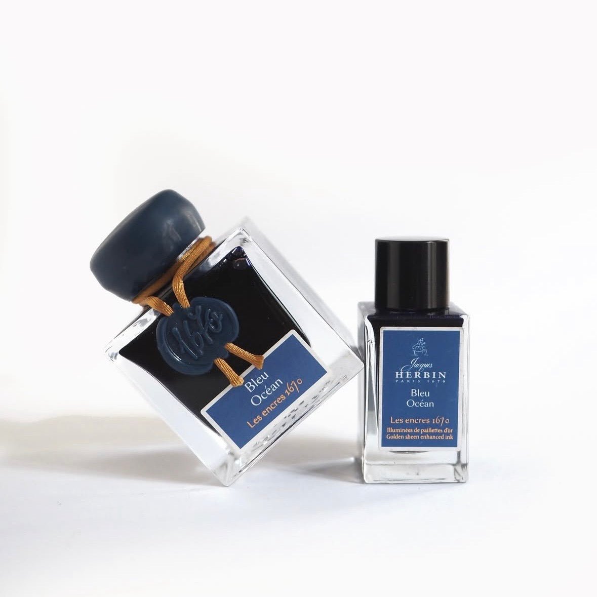 Jacques HERBIN Encre d’écriture | Collection 1670 | Bleu Océan - 15 ml - Jacques Herbin - millenotes
