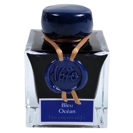 Jacques HERBIN Encre d’écriture | Collection 1670 | Bleu Océan - 50 ml - Jacques Herbin - millenotes