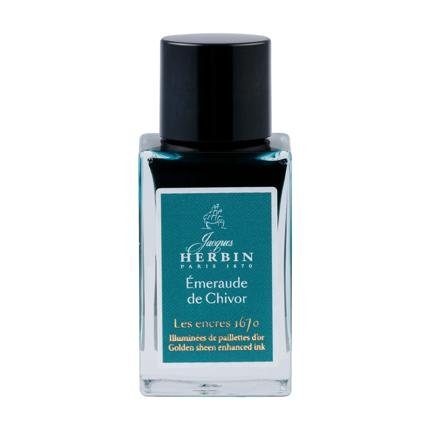 Jacques HERBIN Encre d’écriture | Collection 1670 | Emeraude de Chivor - 15 ml - Jacques Herbin - millenotes