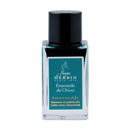 Jacques HERBIN Encre d’écriture | Collection 1670 | Emeraude de Chivor - 15 ml - Jacques Herbin - millenotes
