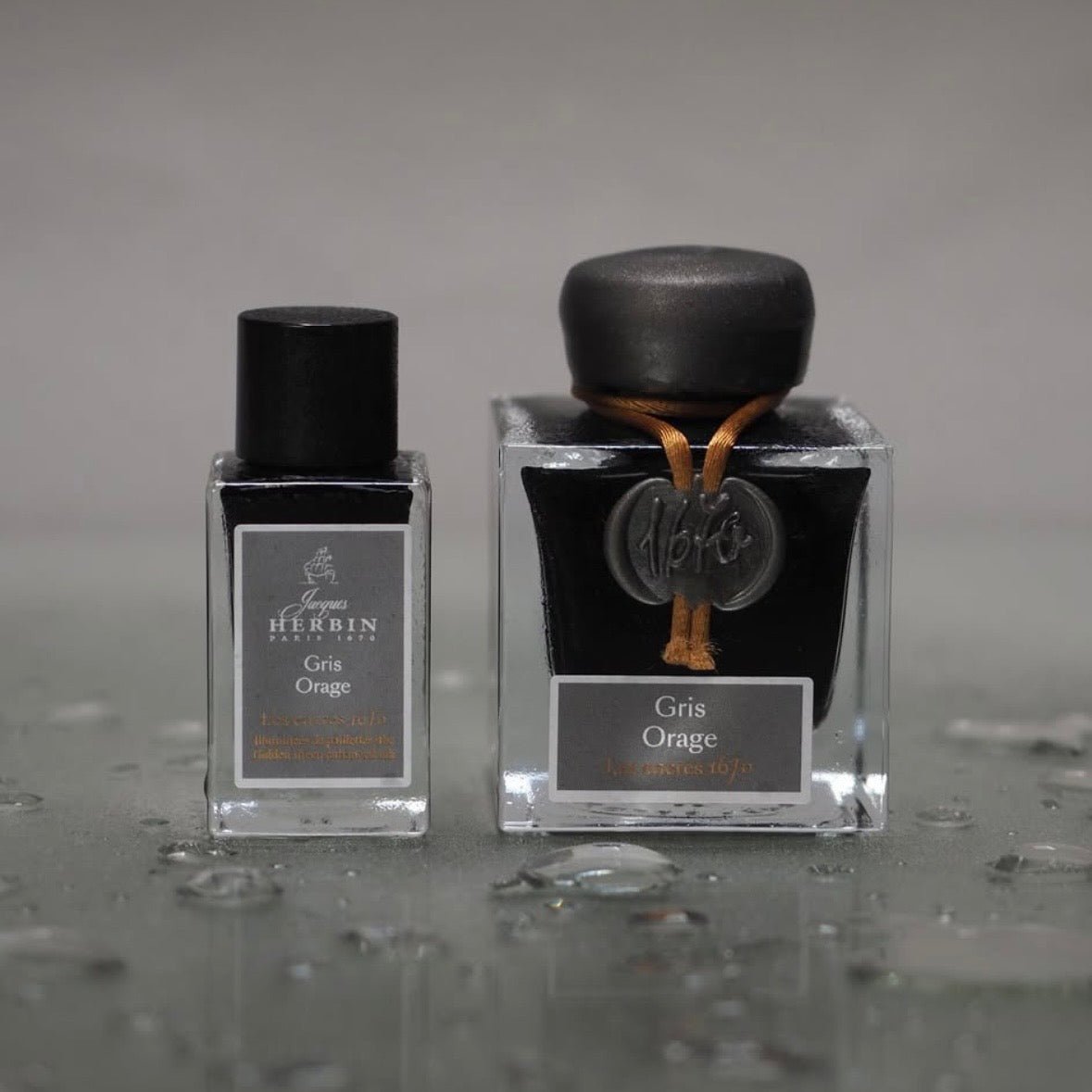 Jacques HERBIN Encre d’écriture | Collection 1670 | Gris Orage - 15 ml - Jacques Herbin - millenotes