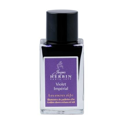 Jacques HERBIN Encre d’écriture | Collection 1670 | Violet Impérial - 15 ml - Jacques Herbin - millenotes