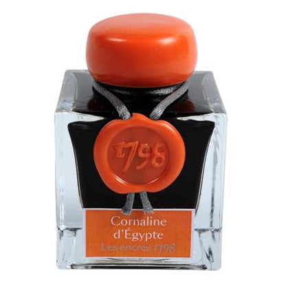 Jacques HERBIN Encre d’écriture | Collection 1798 | Cornaline d'Égypte - 50 ml - Jacques Herbin - millenotes