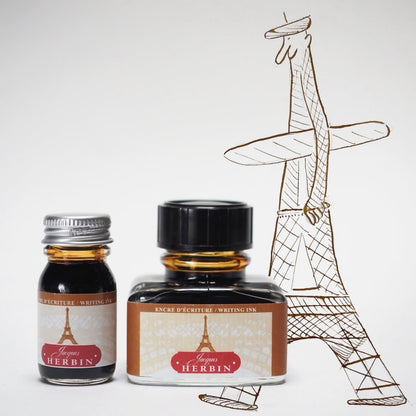 Jacques HERBIN Encre d'écriture | Couleurs de Paris | Tour Eiffel - 30ml - Jacques Herbin - millenotes
