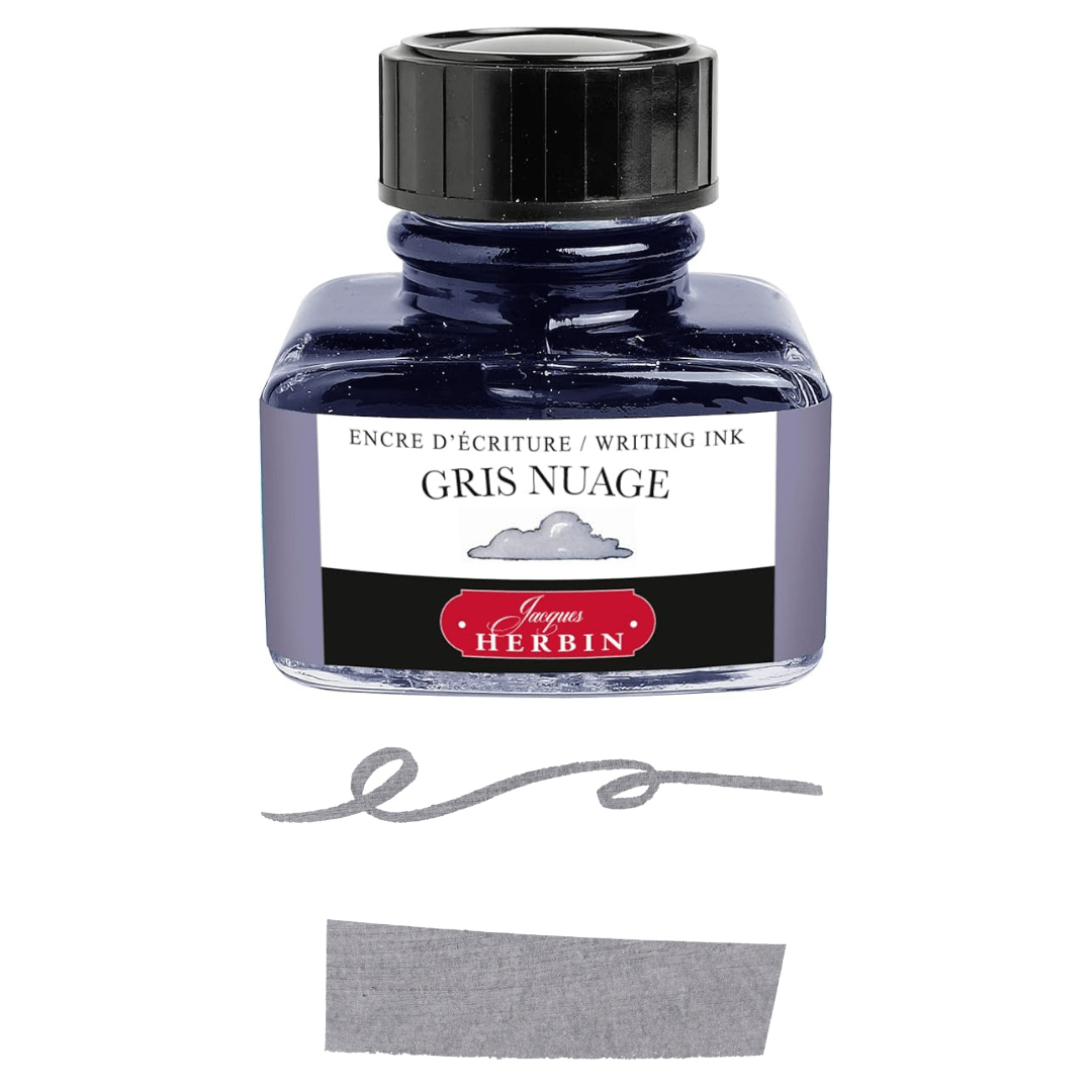 Jacques HERBIN Encre d'écriture | Gris nuage - 30ml - Jacques Herbin - millenotes