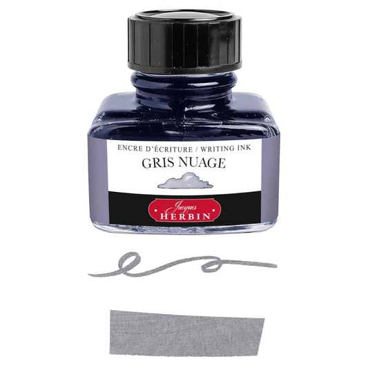 Jacques HERBIN Encre d'écriture | Gris nuage - 30ml - Jacques Herbin - millenotes