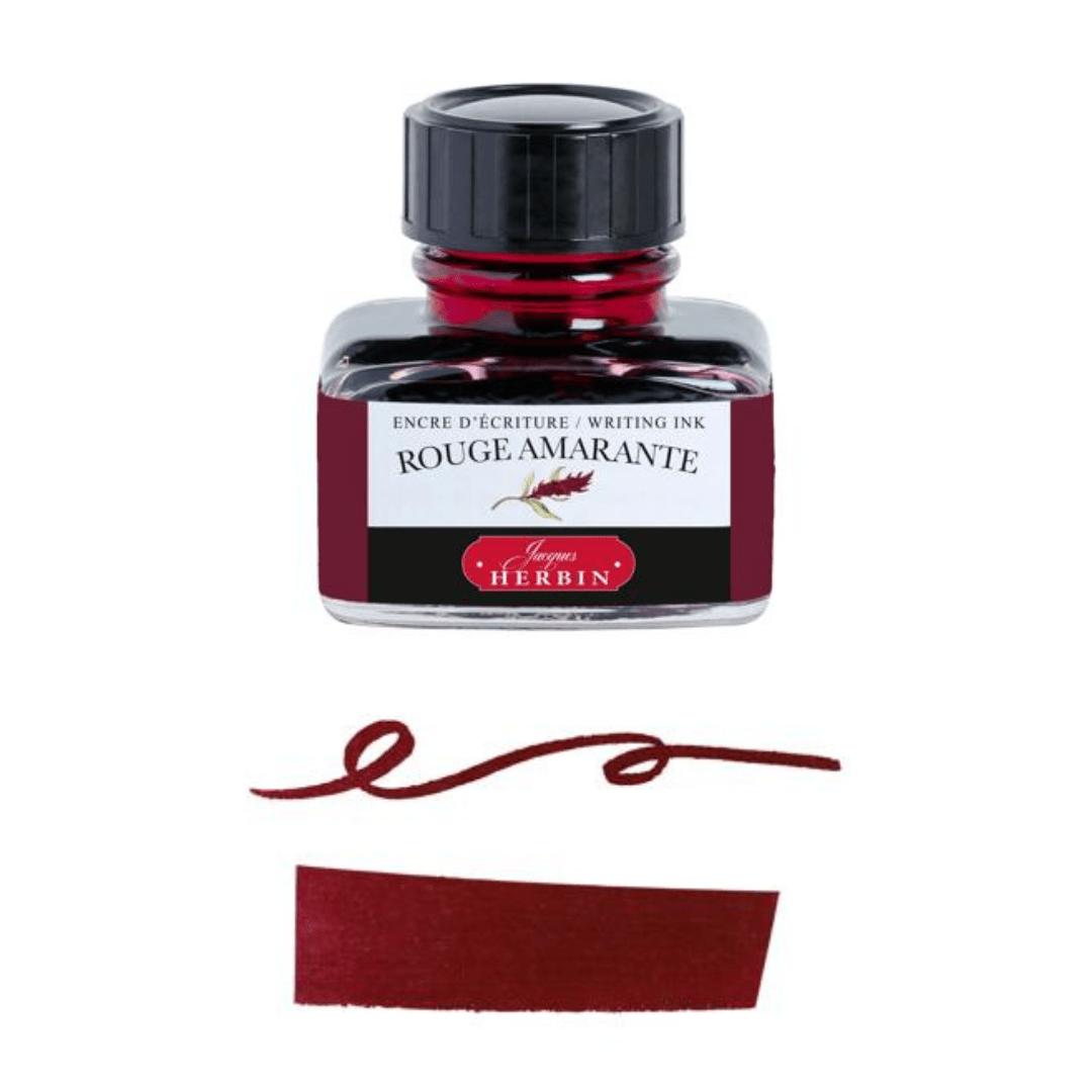 Jacques HERBIN Encre d'écriture | Rouge Amarante - 30 ml - Jacques Herbin - millenotes