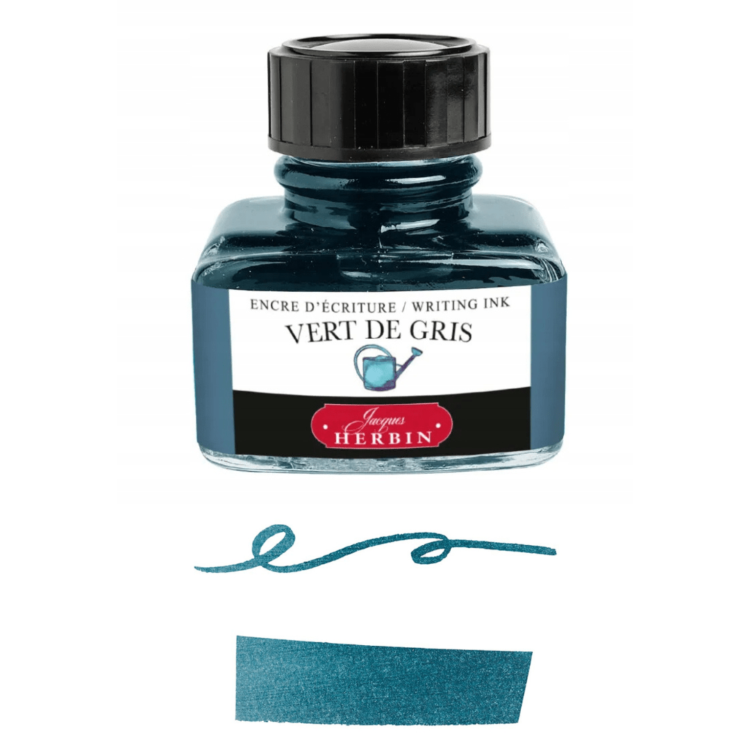 Jacques HERBIN Encre d'écriture | Vert de gris - 30ml - Jacques Herbin - millenotes