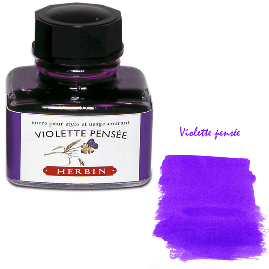 Jacques HERBIN Encre d'écriture | Violette Pensée - 30 ml - Jacques Herbin - millenotes
