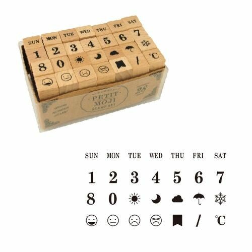 KODOMO NO KAO | Tampons Alphabet | Large | Jours, Mois, Chiffres - KODOMO NO KAO - millenotes