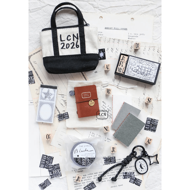 LCN Design Studio | 2026 LCN Mini tote lot de papeterie | Marron - LCN Design Studio - millenotes