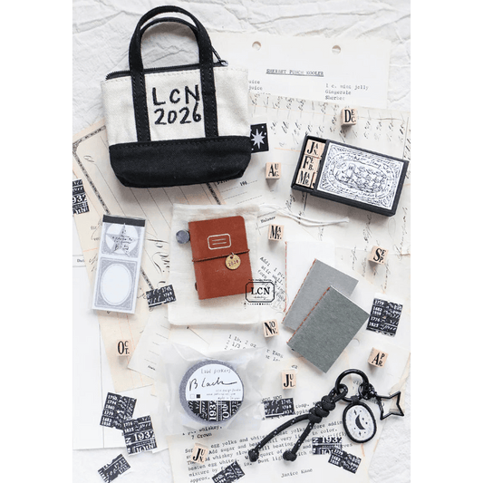 LCN Design Studio | 2026 LCN Mini tote lot de papeterie | Marron - LCN Design Studio - millenotes