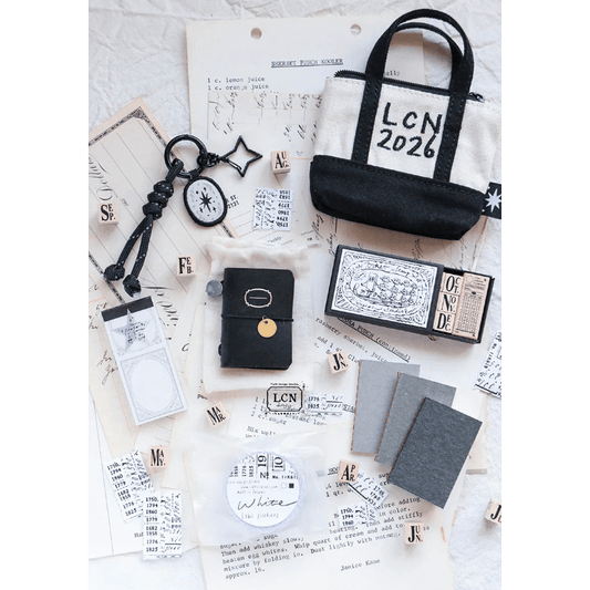LCN Design Studio | 2026 LCN Mini tote lot de papeterie | Noir - LCN Design Studio - millenotes