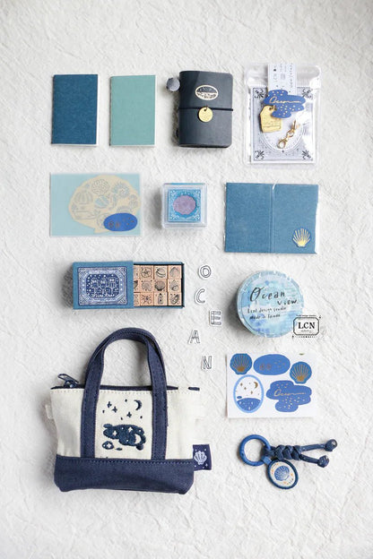 LCN Design Studio | 2026 LCN Mini tote lot de papeterie | Océan - LCN Design Studio - millenotes