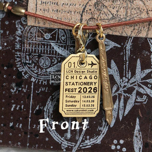 LCN Design Studio | Charms en laiton | 2026 Chicago Stationery Fest - LCN Design Studio - millenotes