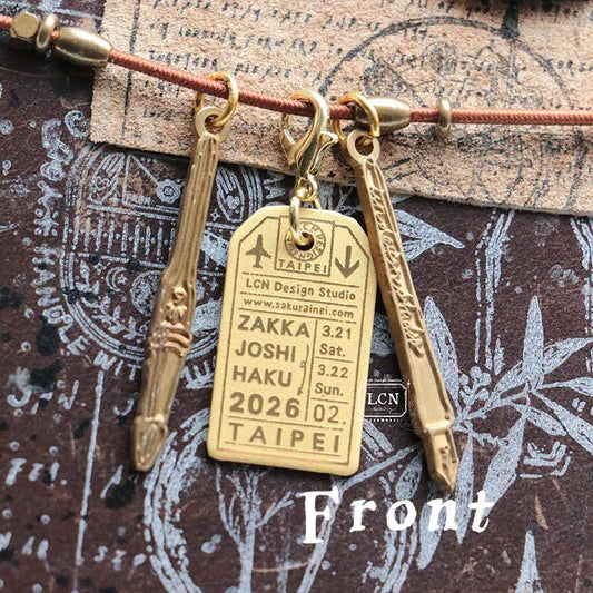 LCN Design Studio | Charms en laiton | 2026 Zakka Joshi Haku - LCN Design Studio - millenotes