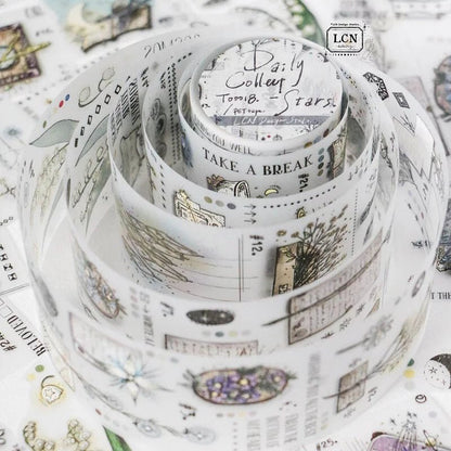 LCN Design Studio | Masking tape PET | Daily Collect - Stars - LCN Design Studio - 10 m - rouleau complet - millenotes