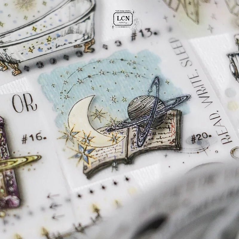 LCN Design Studio | Masking tape PET | Daily Collect - Stars - LCN Design Studio - 10 m - rouleau complet - millenotes