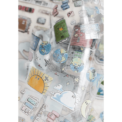 LCN Design Studio | Masking tape PET kiss - cut | Travel Essentials - LCN Design Studio - 5 m - rouleau complet - millenotes