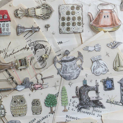 LCN Design Studio | Masking tape PET kiss-cut | Treasure Hunting vol.1 - LCN Design Studio - 5 m - rouleau complet - millenotes