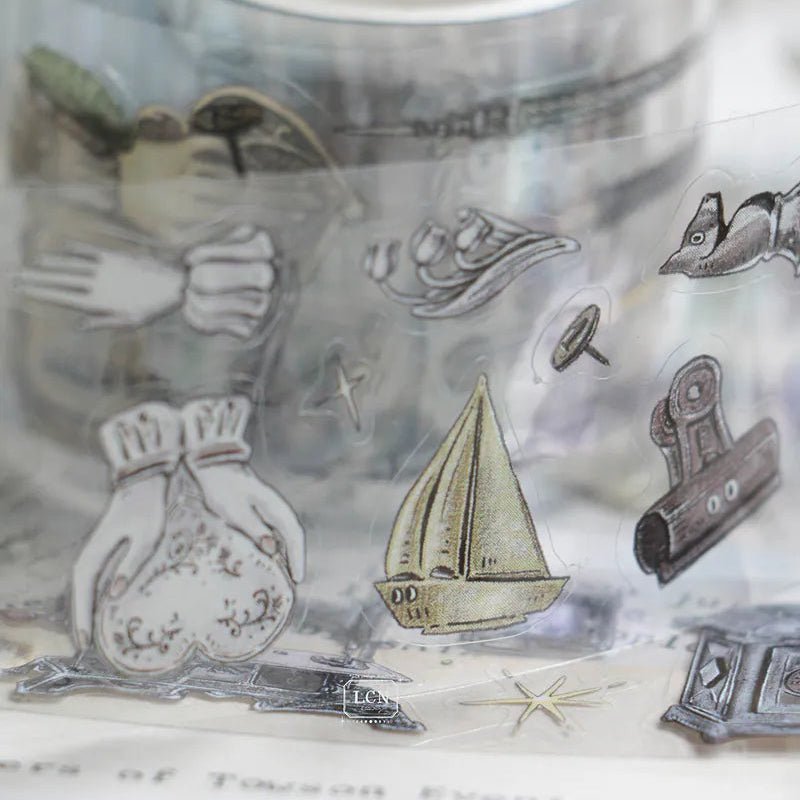 LCN Design Studio | Masking tape PET kiss-cut | Treasure Hunting vol.1 - LCN Design Studio - 5 m - rouleau complet - millenotes