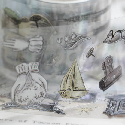 LCN Design Studio | Masking tape PET kiss-cut | Treasure Hunting vol.1 - LCN Design Studio - 5 m - rouleau complet - millenotes