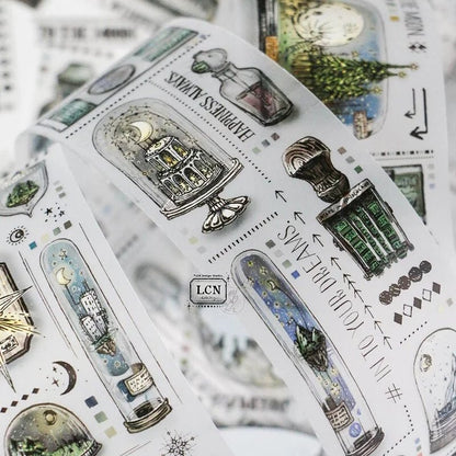 LCN Design Studio | Masking tape PET | Pieces of the universe - LCN Design Studio - 10 m - rouleau complet - millenotes