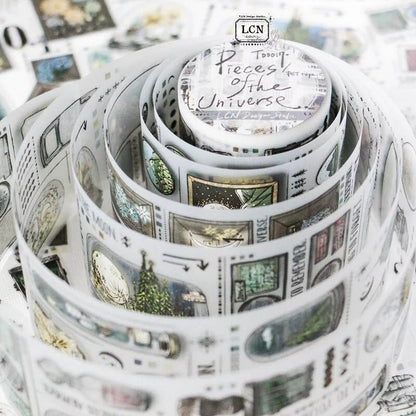 LCN Design Studio | Masking tape PET | Pieces of the universe - LCN Design Studio - 10 m - rouleau complet - millenotes