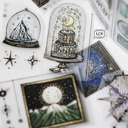 LCN Design Studio | Masking tape PET | Pieces of the universe - LCN Design Studio - 10 m - rouleau complet - millenotes