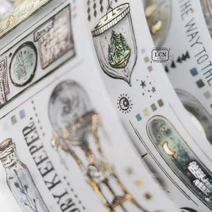 LCN Design Studio | Masking tape PET | Pieces of the universe - LCN Design Studio - 10 m - rouleau complet - millenotes