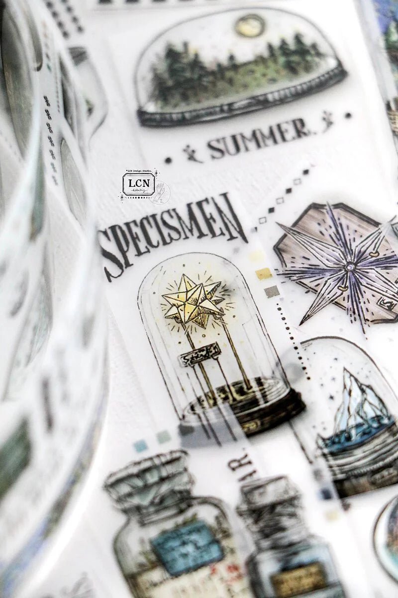 LCN Design Studio | Masking tape PET | Pieces of the universe - LCN Design Studio - 10 m - rouleau complet - millenotes