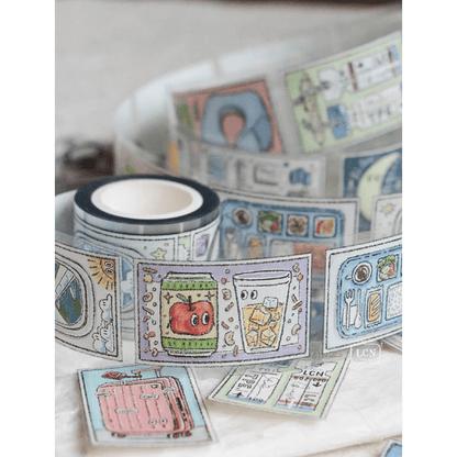 LCN Design Studio | Masking tape PET | When Travel - LCN Design Studio - 10 m - rouleau complet - millenotes